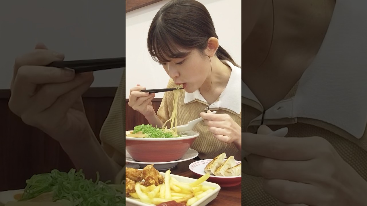 もぐもぐ in #魁力屋 #もぐもぐさゆりんご🍎 #もぐもぐさゆりんご #松村沙友理