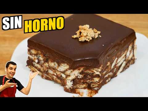 🍪🍫 El PASTEL de GALLETAS y CHOCOLATE más Delicioso, ¡Sin HORNEAR! | Receta Fácil  # 994