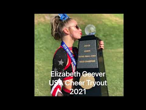 Elizabeth Geever University of South Alabama Cheerleading Tryout 2021-2022