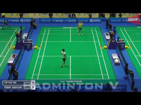 Badminton 2017 MalaysiaMaster   YIP Pui Yin vs Febby ANGGUNI