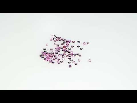 Розовий натуральний Сапфір коло 1мм 0.005ct видео