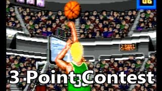 Larry Bird's 3 Point Contest Jordan Vs Bird Sega Genesis - The No Swear Gamer