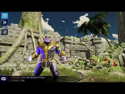 Thanos Unlock and Gameplay- Marvel Strike Force
