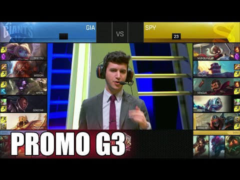 Giants vs Splyce | Game 3 S6 EU LCS Summer 2016 Promotion Tournament | GIA vs SPY G3 1080p