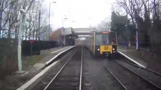 Tyne & Wear Metro Ride From Jesmond to Whitley Bay, Newcastle-Upon-Tyne, England - 17/02/15