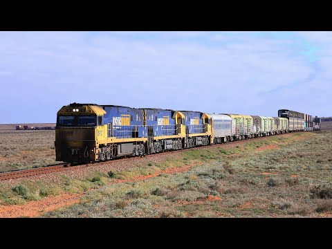 Australian Trains: PN 5PM5 passes Yorkeys Crossing