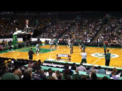 Celtics open practice: Jason Terry lay-up