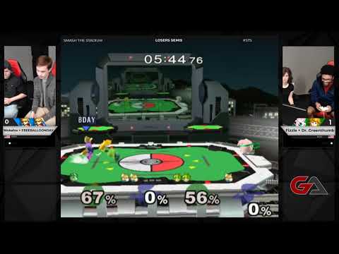 STS 3 Melee - Woke Fox (Fox) + FREEBALLOONDAY (Fox) vs. Fizzle (Puff) + Dr. Greenthumb (Peach)