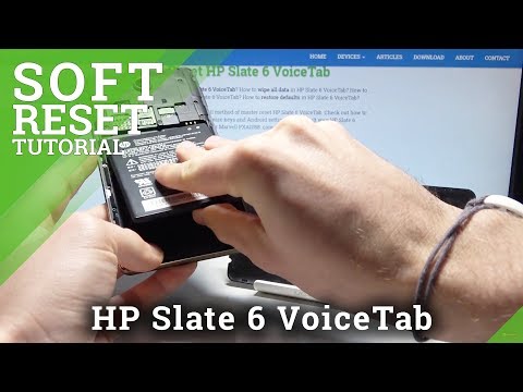 How to Remove Battery in HP Slate 6 VoiceTab - Restart / Soft Reset