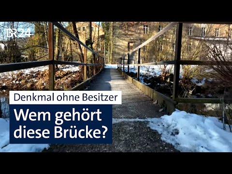Fußgängersteg ist denkmalgeschütztes Bauwerk: Aber wem gehört sie? | Abendschau | BR24