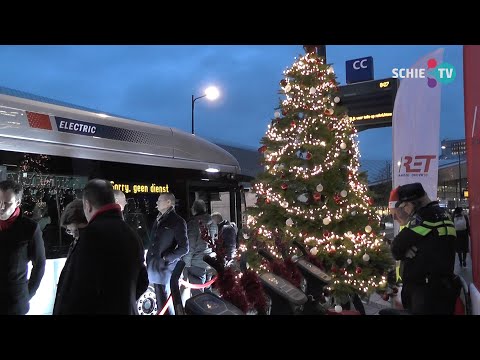 SCHIE TV: De eerste elektrische bussen rijden op de dienstregeling in Schiedam