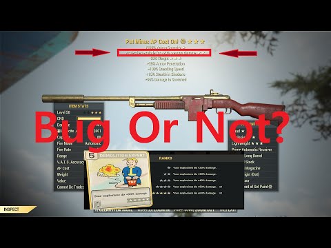 Fallout 76: Explosive Bullets & Demo Expert.