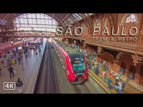 🇧🇷 Brazilian Trains | Train and Subway in São Paulo, the best in Brazil | 4K