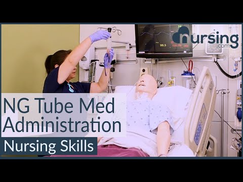NG (Nasogastric) Tube Med Administration (Nursing Skills)