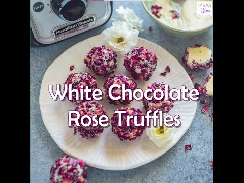 White Chocolate Rose Truffles at Home | Hamilton Beach Professional