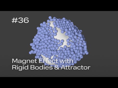 Cinema 4D Quick Tip #36 - Magnet Effect with Rigid Bodies & Attractor (Project File on Patreon)