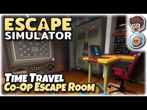 Time Travel, Co-Op Escape Room! | Cats in Time | Escape Simulator | ft. @orbitalpotato