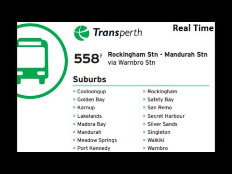Transperth 558F