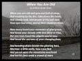 When You Are Old by William Butler Yeats, read ...