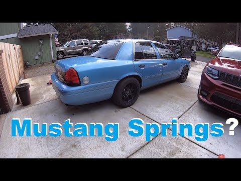 2011 Crown Vic Adjustable Height Rear Suspension UPR Products Mustang Kit Install Coilover Springs