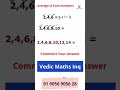 Average Of Even Numbers Vedic Maths Reels YouTube Reels 91 9056 9056 28