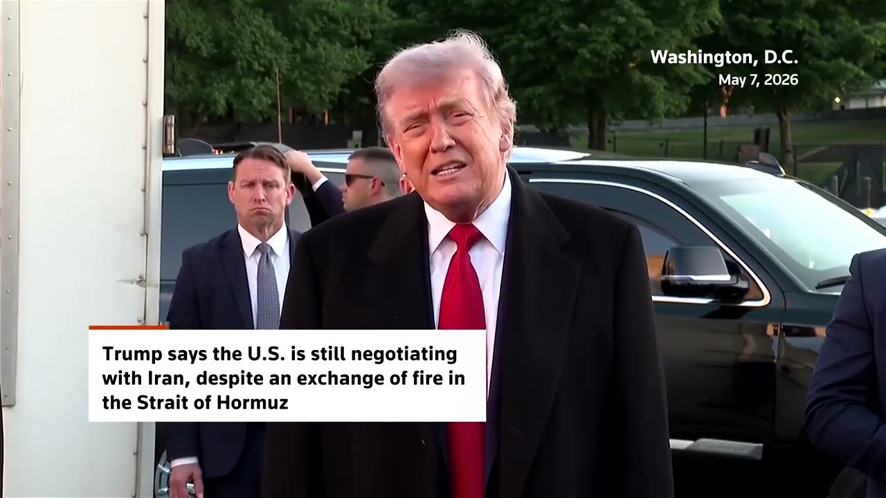 Video | Trump says US negotiating with Iran, despite fire exchange