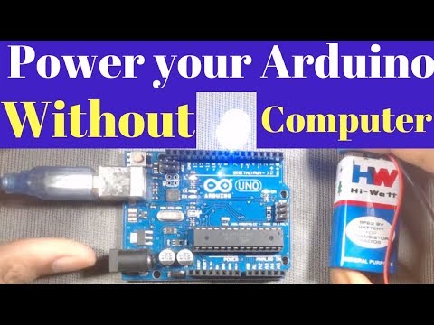 How to power an Arduino without laptop/adapter
