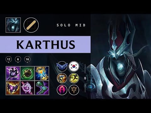 Karthus Mid vs Qiyana - KR Diamond Patch 25.24