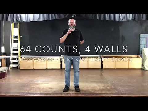 IMPROVER LINE DANCE LESSON 18 - Aces and Eights - Part 2 - Music with verbal instruction