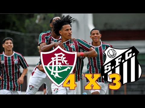Fluminense 4 x 3 Santos | Gols da Virada Tricolor | Brasileirão Sub-20 2021   FLU X SANTOS