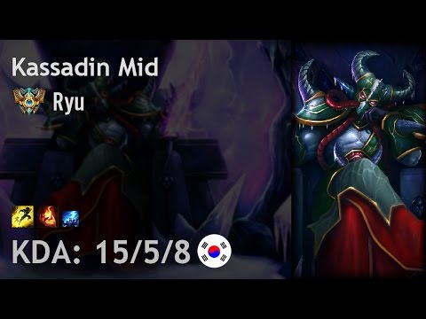 Kassadin Mid vs Katarina - Ryu - KR Challenger Patch 6.24