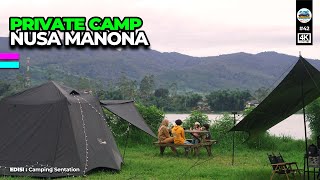 Serasa Camping di Pulau Pribadi, Nusa Manona Pangalengan | Camping 4K #campingkeluarga