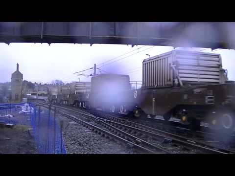 DRS 57002+57009. 6C53 Flasks. Carnforth. 19/02/15