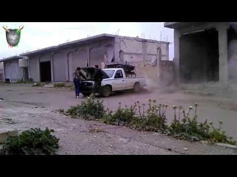 استهداف فرع المخابرات الجوية من قبل الجيش الحر في مدينة حمص