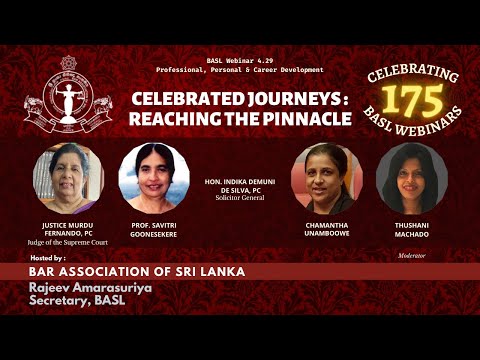 175th BASL Webinar  - Celebrated Journeys: Reaching the Pinnacle