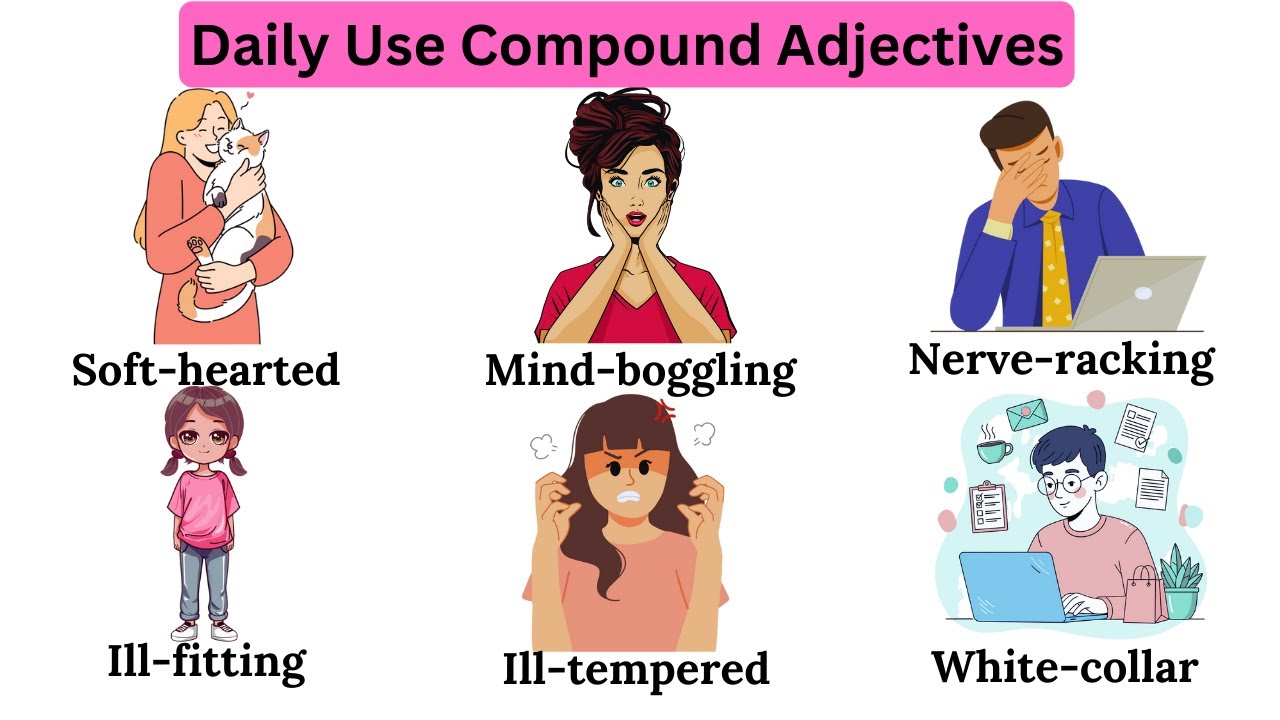 Common Compound Adjectives in English | Daily Use Vocabulary - YouTube video featuring the word farewell