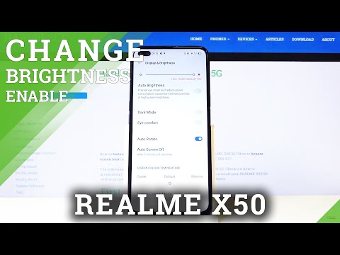 How to Enable/Disable Adaptive Brightness in Realme X50 5G – Locate Auto Brightness Option