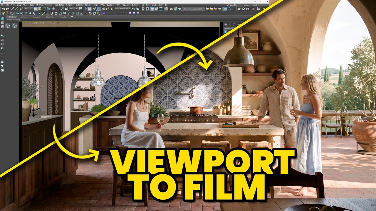 From 3D Viewport to a Finished Architectural Film - Gendo tutorial video