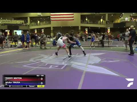 195 Lbs 1st Place Match - Tommy Sexton, IA Vs Wura Yinusa, OK 4e7a