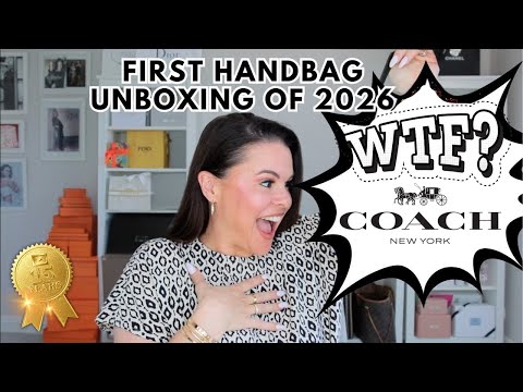 FIRST UNBOXING OF 2026 COACH TABBY BEADED SNAKE BAG|Jerusha Couture