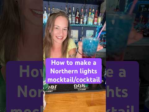 What is an easy mocktail I can make? How to make a northern lights drink