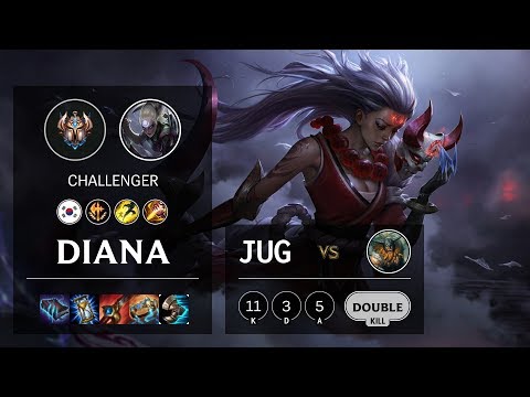 Diana Jungle vs Olaf - KR Challenger Patch 10.3