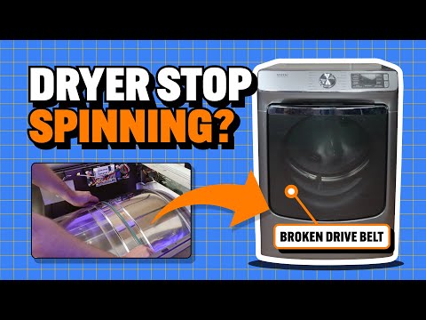 How to Replace a Dryer Belt - Easy Step by Step Guide | Whirlpool Maytag Kenmore Amana
