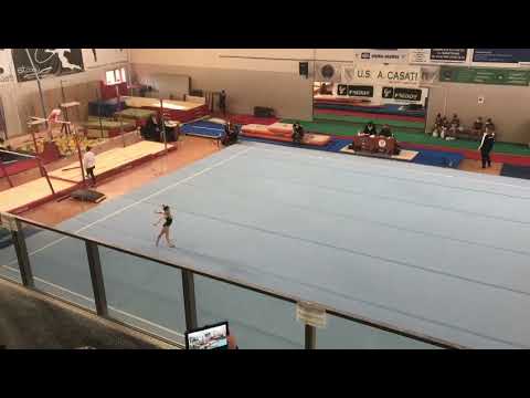 Aurora Frazzetto classe 2013 gold c3a- novembre 2021 zona tecnica corpo libero Invictusgymnastics