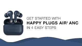 Happy Plugs Air 1 Draadloze In-Ear Oordopjes Noise Cancelling Blauw Headsets