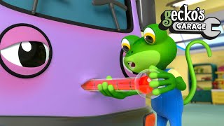 Gecko the Doctor | Bobby The Bus Is Sick   Gecko&#39;s Garage | Trucks For Children | Cartoons For Kids