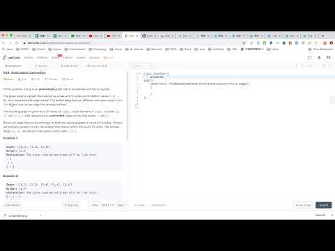 【每日一题】684. Redundant Connection, 10/01/2019