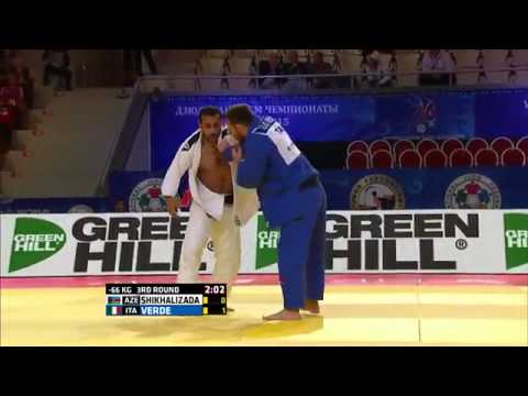 Elio Verde vs Nijat Shikhalizada World Judo Championships 2015 - Astana