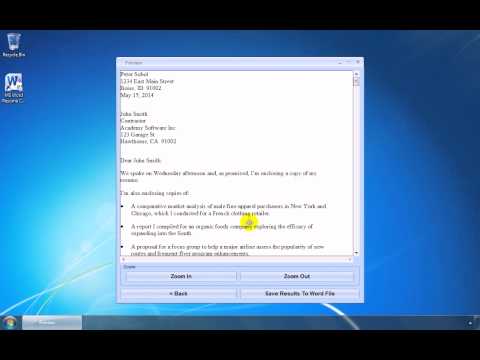 MS Word Resume Cover Letter Template Software