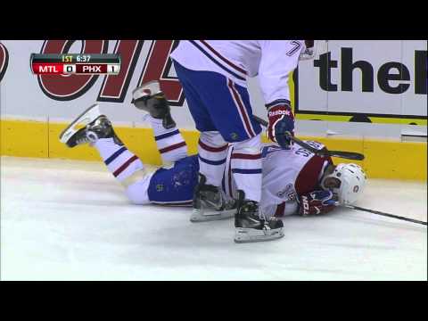 Oliver Ekman-Larsson drills Tomas Plekanec [HD]